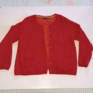 Gudrun Sjoden Women’s 3/4 Sleeve Button Down Organic Cotton Sweater Cardigan